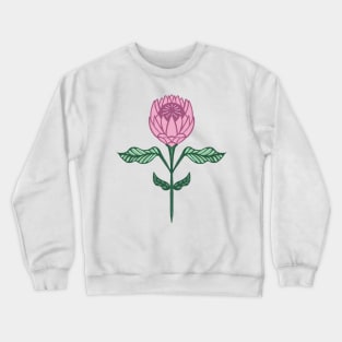 Protea pattern Crewneck Sweatshirt